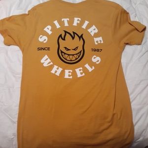 New Spitfire mustard yellow S t-shirt